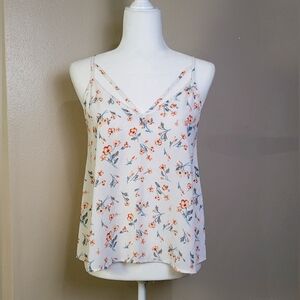 Lush White Floral Top Sz Small